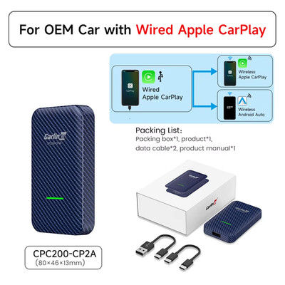 Wireless CarPlay Android Auto Adapter Dongle Smart Car Play Box