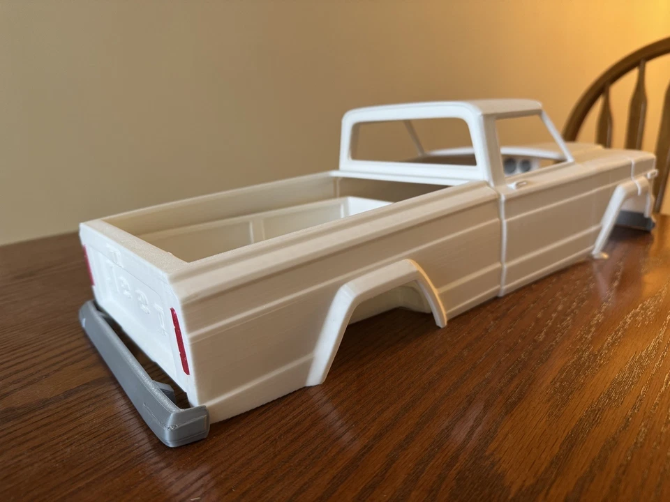3D Printed RC CAR 1963 Jeep J10 Truck Cab & Bed 1/10 Body PLA Plastic - Image 4 of 4