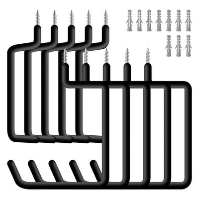 Ladder Hook Screwin Storage Hanger Wall Mount Garage Heavy Duty Hooks 10 PCS