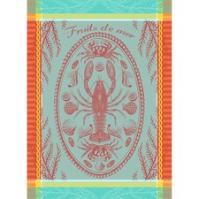 Garnier Thiebaut Maree Basse Lagon (Low Water Lagoon) French Kitchen Towel 22...