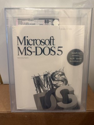 Microsoft MS-DOS 5 5.0 VGA Graded 3.5'' Disks IBM PC and Compatibles 1991 NIB