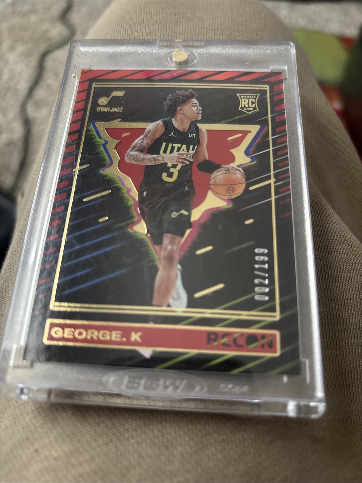 2023-24 Panini Recon - Rookies Keyonte George #237 Holo Red /199 (RC)