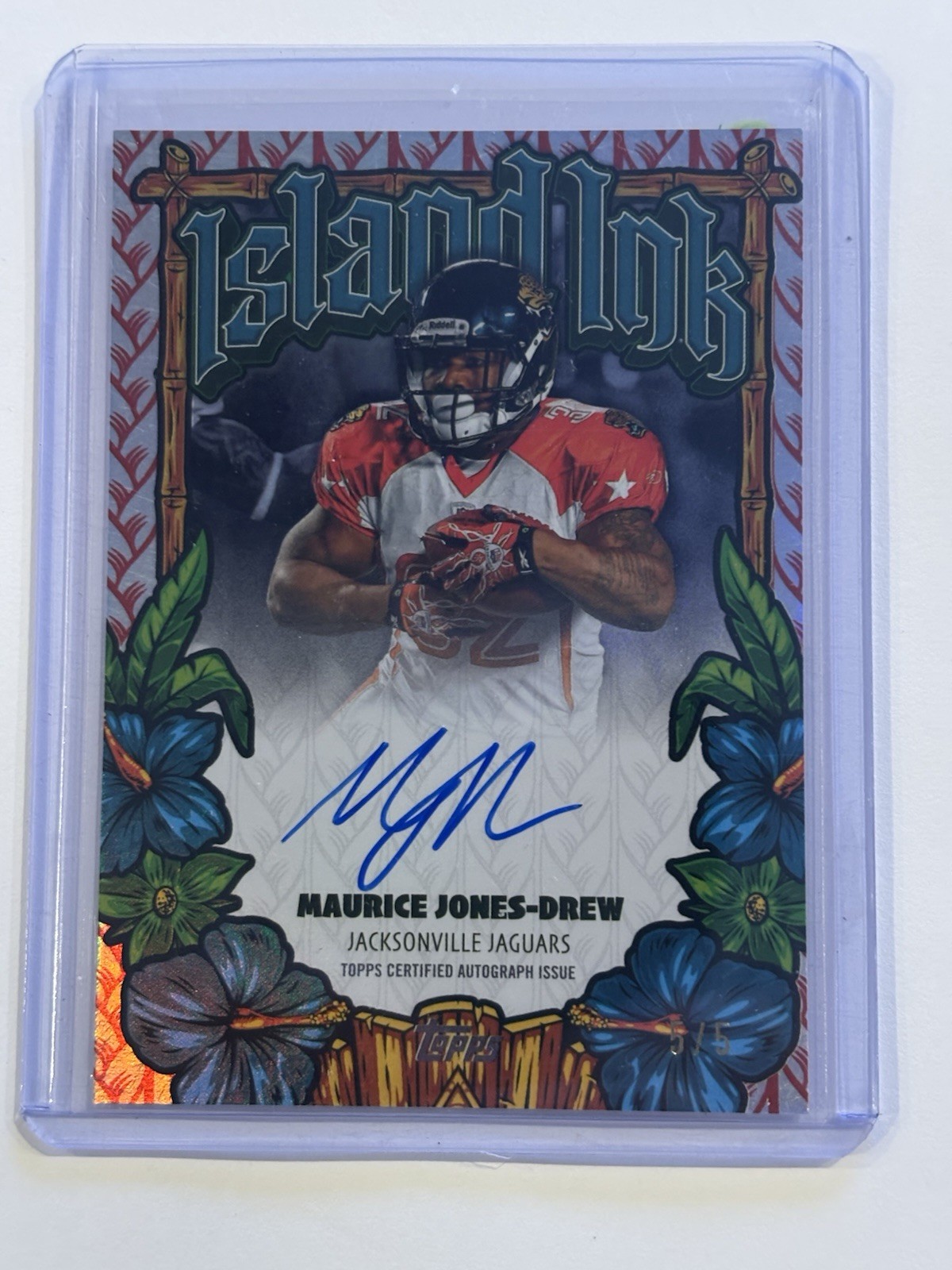 2026 Topps Flagship Football Island iRED AUTO 5/5 Maurice Jones-Drew