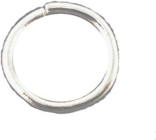 200 Pieces - 8Mm Jump Rings Bright Silver Tone - 16 Gauge