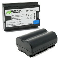 Wasabi Power Battery (2-Pack) for Fujifilm NP-W235