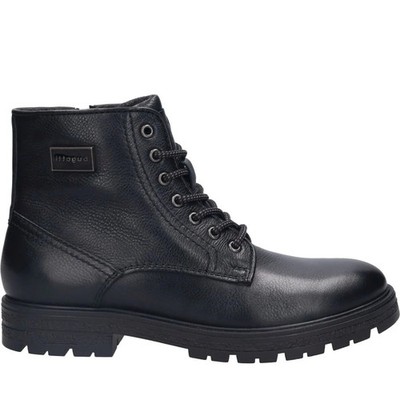 Bugatti Zaru Men's Black Leather Ankle Boots Casual Fashion 331AG6321000