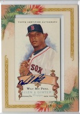 2006 Topps Allen & Ginter Framed Mini Autographs #AGA-WMP Wily Mo Pena