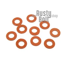 Red Train Fiber Washers Insulator, M3, 6/32, Motherboard, Thicker than Kadee 208