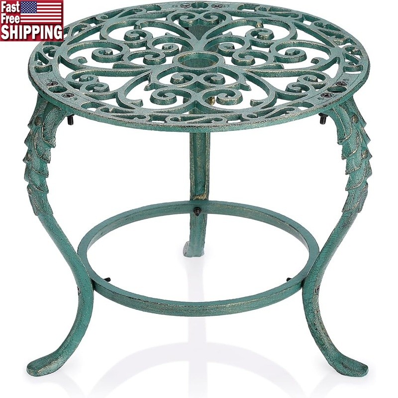 Cast Iron Plant Stand Heavy Duty Vintage Wrought Iron Flower Pot