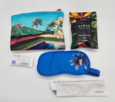 United Airlines ua body Hawaii Travel Set Toiletry Bag Diamond Head
