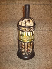 Metal Wine Barrel Cork Cage Cork Holders  Collectors Home Decor 15" Tall x 5"
