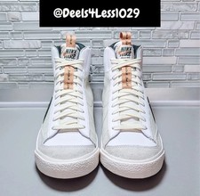 Nike Blazer Mid '77 SE Womens Size 6.5/Kids 5Y White Pale Ivory Green FZ0999-100