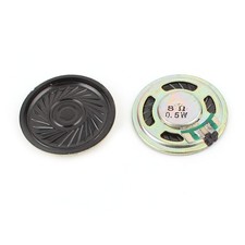 2 Pcs 0.5W 8Ohm 36mm Round Inside Magnet Electronic Speaker Loudspeaker