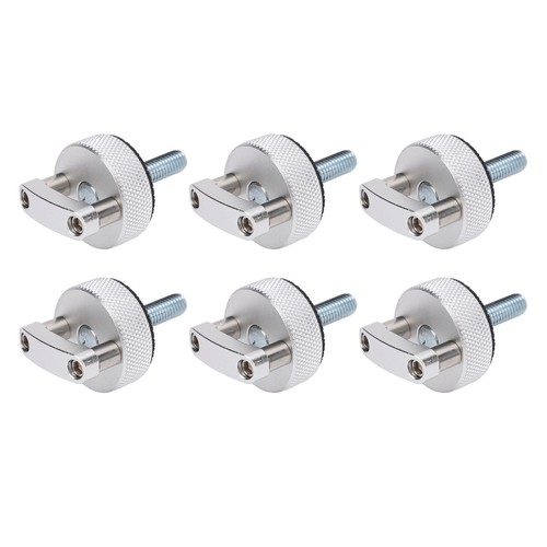 6PCS Hard Top Quick Removal Fastener Thumb Screw With D Rings Billet Aluminu MER - Picture 5 of 23