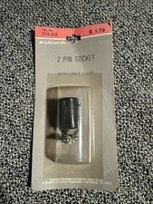274-202 Archer 2 Pin Socket With Cable Clamp ...
