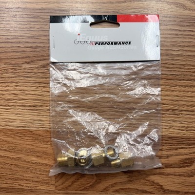 Equus 9843 Oil Pressure Adapter Kit European Gauge Gold Metal NPT Metric Set