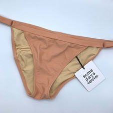 Some Days Lovin Sun Beat Down nude bikini bottom size L NWT