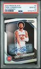 2024 PANINI PRIZM BLACK AUTO #8 CADE CUNNINGHAM PSA 10