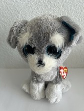 Whiskers the Schnauzer Dog is a 9" plush toy from Ty's Beanie Boos collection.