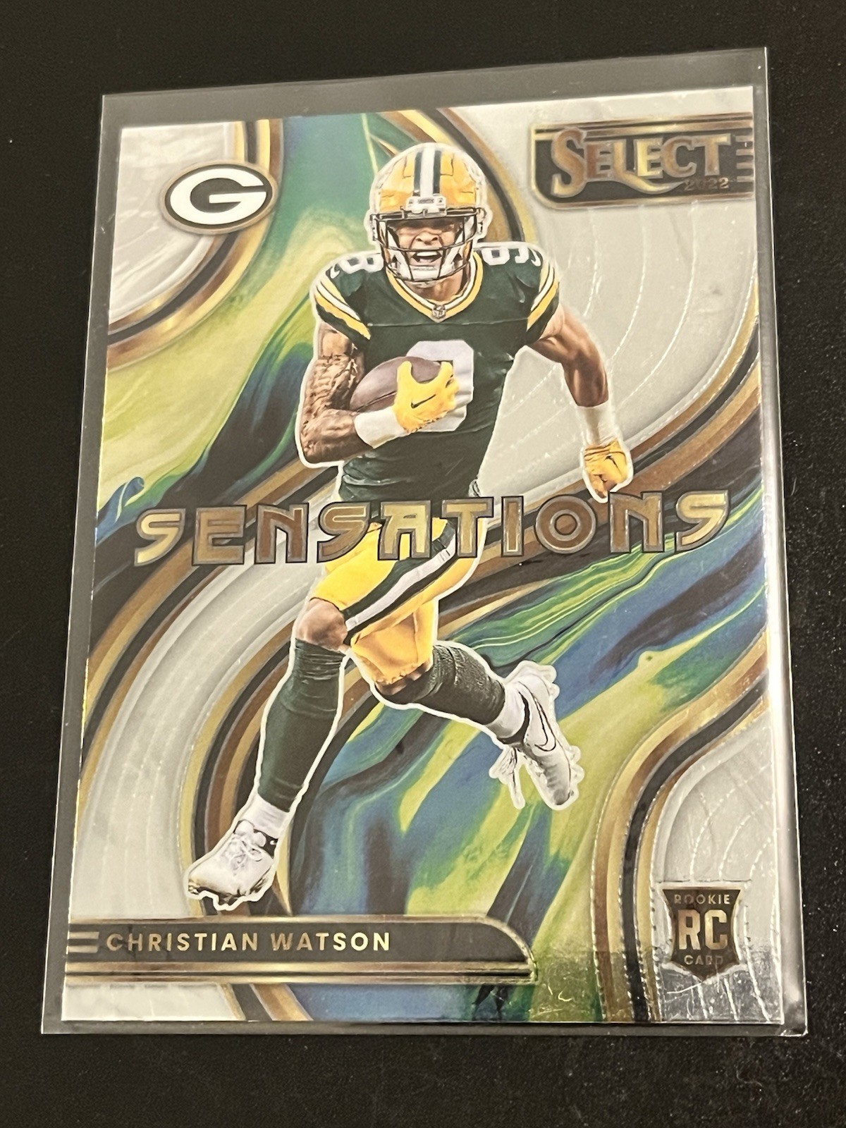 2022 Panini Select - Sensations Christian Watson #SEN-25 Silver Prizm (RC)