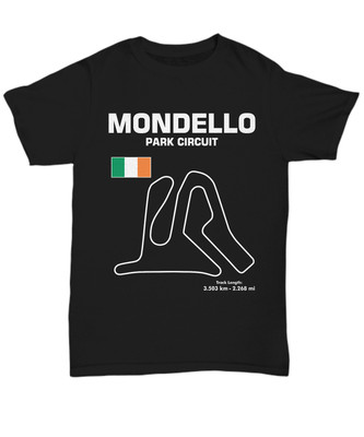Mondello Park Circuit Track Outline Series shirt - Unisex Tee