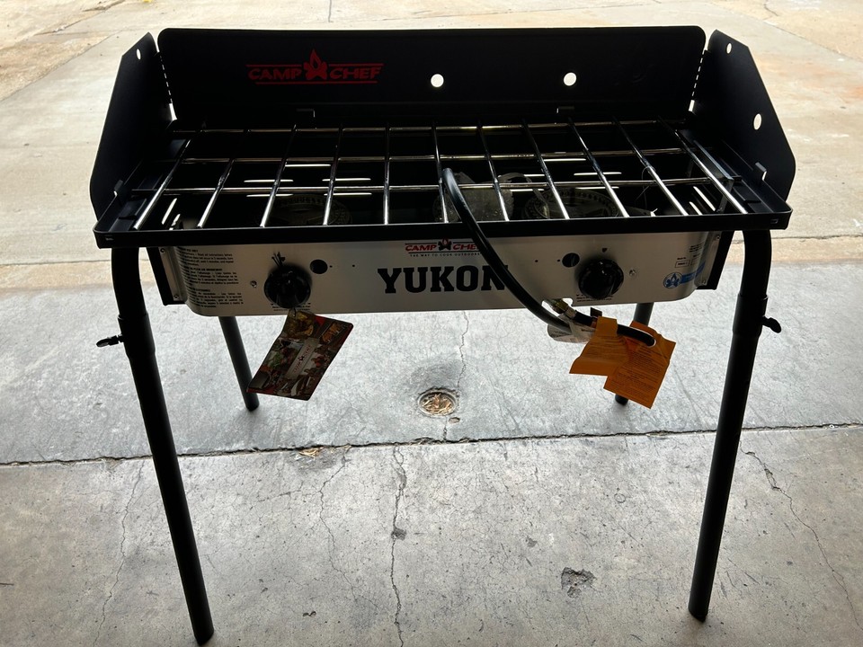 Camp Chef Yukon Double Dual Burner Camping Travel Outdoor Stove