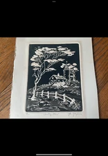 Vintage Al Kaufman Engraving “Country Place” Limited Edition 15/300 Intaglio