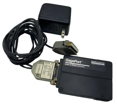GageTalker GagePort GP-2220-HH CONVERTER RS232 W/ INTERFACE CABLE MADE IN USA
