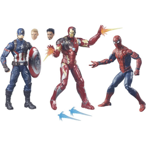 Hasbro Marvel Legends Civil War Spiderman Captain America Iron Man Action Figure - Picture 2 of 7