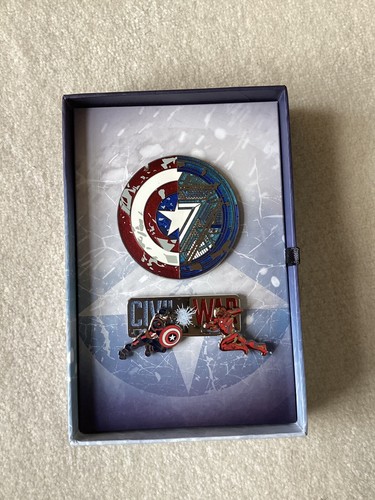 DisneyParks Marvel Captain America Civil War 2- Pin Set LE 800 - Picture 3 of 4