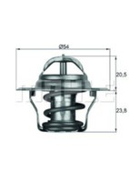 Mahle Thermostat FüR Skoda Fabia I,Octavia I Ii,Superb I; Seat Toledo II III