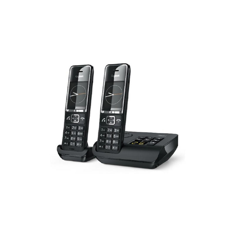 ⭐CORDLESS GIGASET COMFORT 550 DUO CON SEGRETERIA ED AGGIUNTIVO BLACK