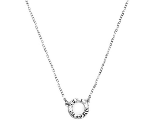 guess circle necklace