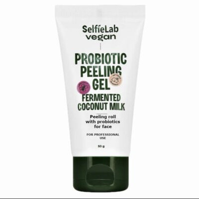SelfieLab VEGAN, Facial Peeling Roll with Probiotics, 50 g