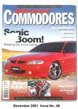Australian Street Commodores Magazine   December 2001  Issue No. 49