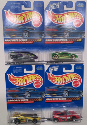 Hot Wheels Lot 4 1999 Game Over Series Cars Speed Blaster Twin Mill