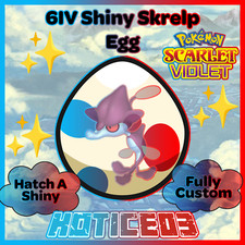 Skrelp ✨ SHINY 6IV EGG ✨ Pokemon Scarlet & Violet ✨ TEAL MASK DLC ✨