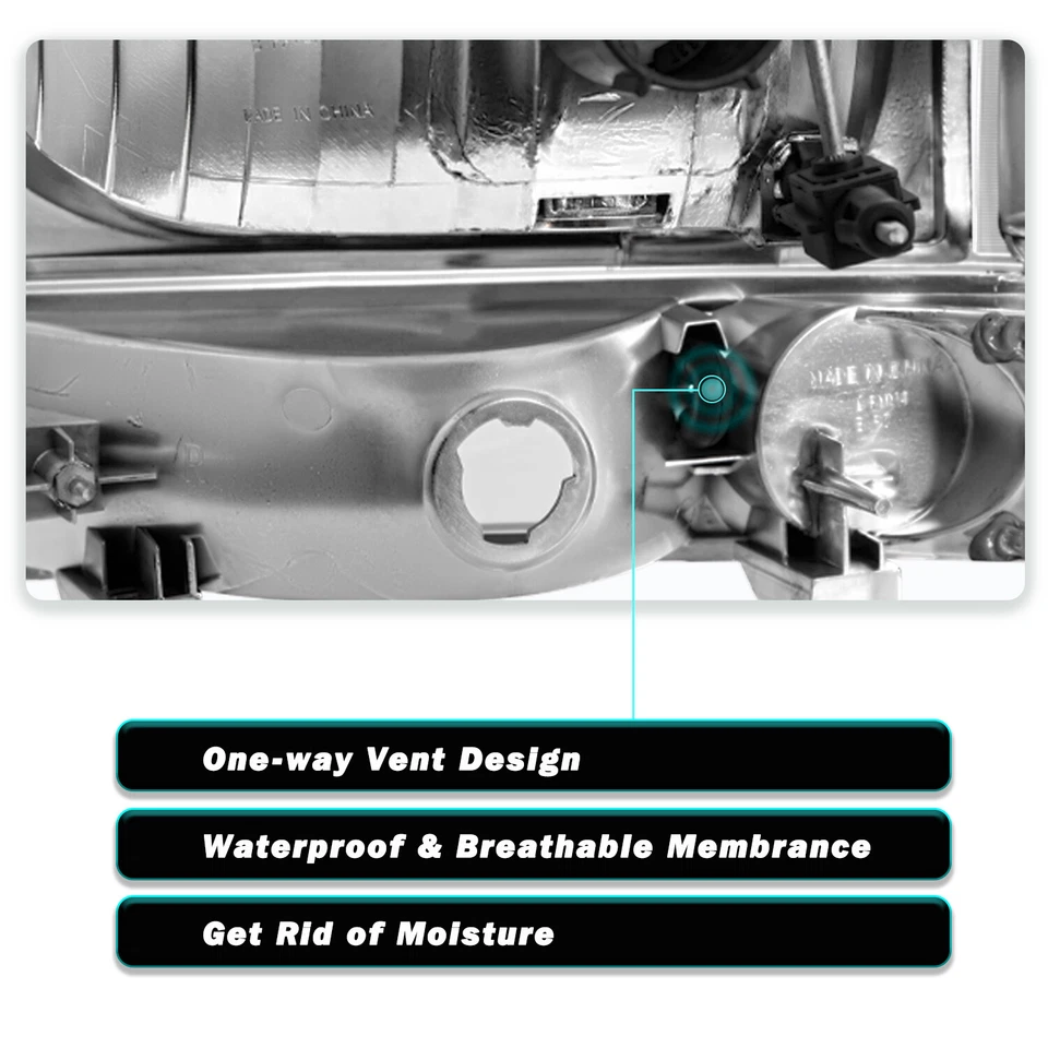 PARA FORD F250 F350 SUPER DUTY 99-04 CARCASA CROMADA ÁMBAR FAROS ESQUINEROS LÁMPARAS Foto 3 de 4