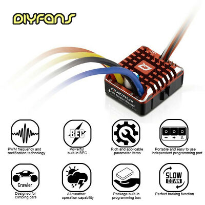 Hobbywing QuicRun 1080 wasserdicht gebürstet 80A/60A ESC + Programmkarte für