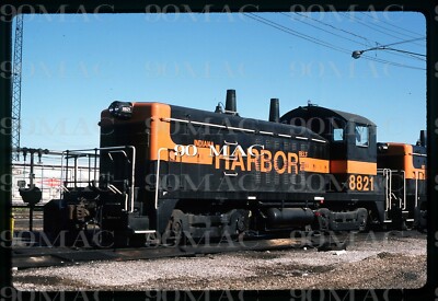 IHB-INDIANA HARBOR BELT. EMD NW2 #8821. Burnham (IL). Original Slide 1985. (B)
