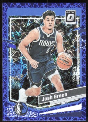 2023-24 5403E Donruss Optic Blue Velocity PRIZM Josh Green Dallas Mavericks #78