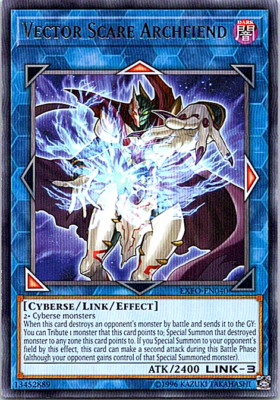Vector Scare Archfiend EXFO-EN040 Yu-Gi-Oh! Card Light Play Unlimited