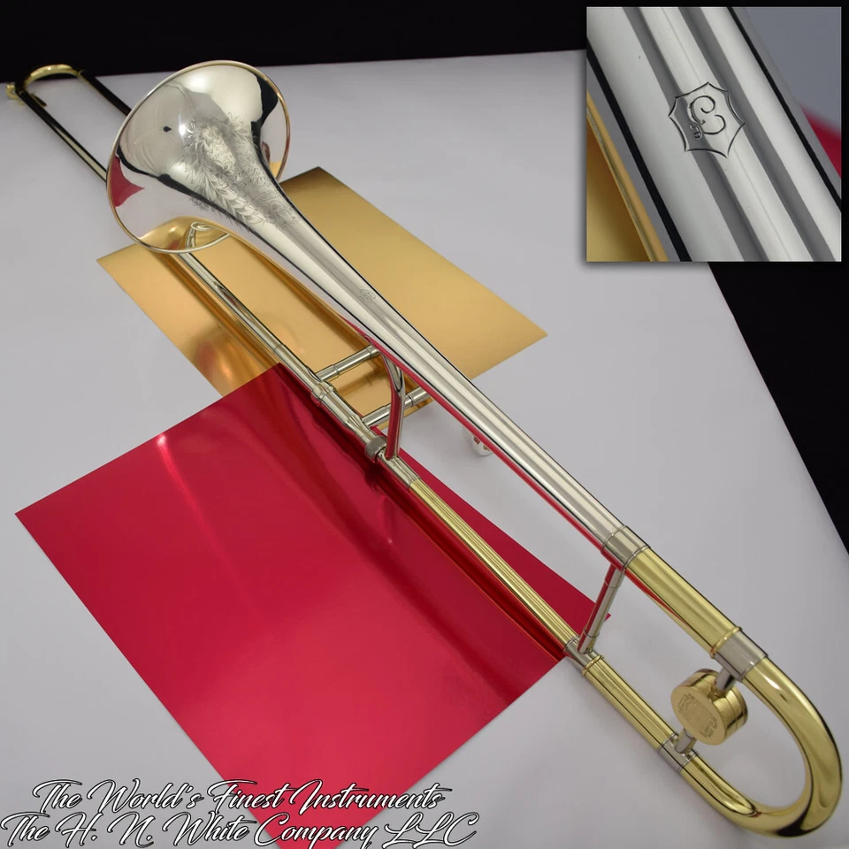 Trombón King H. N. 1965 vintage blanco 2B tono plata? SÍ Foto 4 de 4