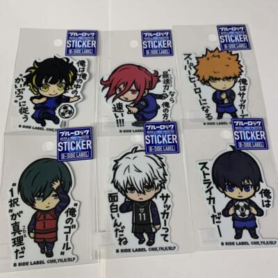 Blue Rock Beside Label Sticker Set Of 6 Rin Nagi Chikiri Haraku Kiyoshi