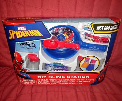 spiderman diy slime station