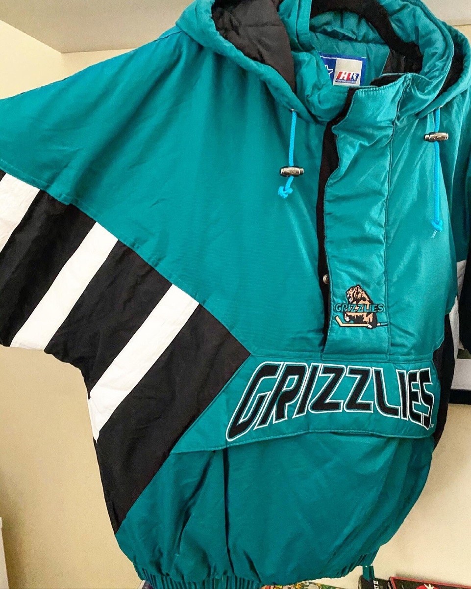 ウォームアップウェア starter jacket Utah Grizzlies IHL Vintage Starter Hockey Jacket Kangaroo
