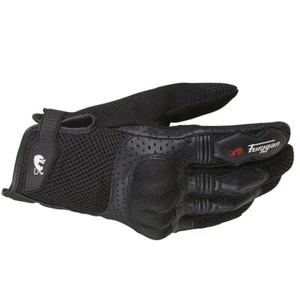 Furygan TD12 Mens Motorcycle Gloves Mesh Summer Black