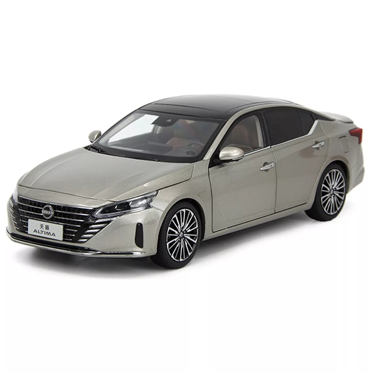 1:18 Scale Paudi Nissan Altima Teana 2022 Silver Diecast Model Miniature  Toy Car