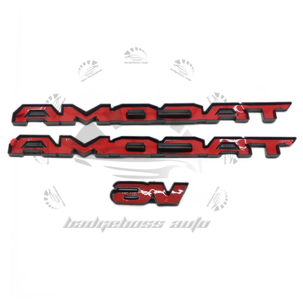 3pc/set 2016-2023 For Tacoma Gloss Blackout Emblem Overlay Kit V6 OFF ROAD Badge