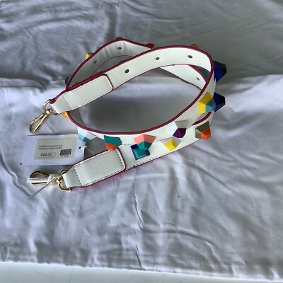 Addiction Raised Stone Guitar Purse Strap Replacement Multicolored